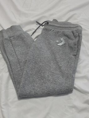 Converse Kids' Gray Fleece Jogger Bottoms Girls Size M